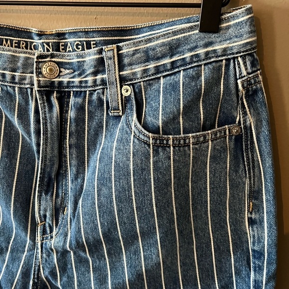 American Eagle Outfitters Striped Mom Shorts - Picture 3 of 6